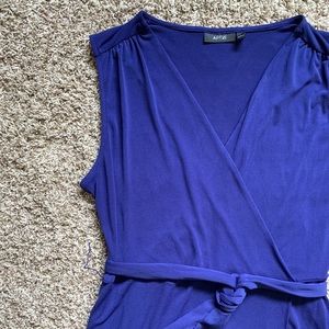 Apt 9 royal blue faux wrap dress